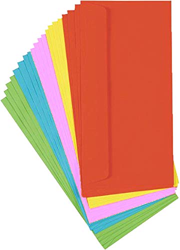 Briefumschläge, farbig, lang, DIN 680 (5) von Stylex