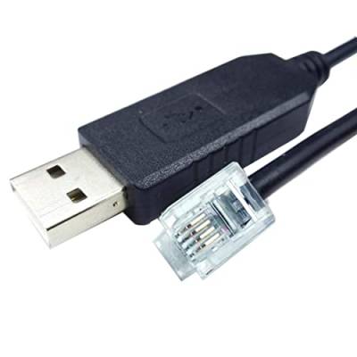 Suamdoen USB auf RJ11 RJ12 Steuerkabel für Celestron Nexstar eq6 PC Link to Hand-Controller RS232 Serial Converter Cable von Suamdoen