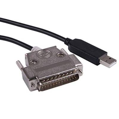 USB auf DB25 RS232 Serial Adapter Konverter Kabel Null Modem für Sharp X68K X68000 PC Kommunikation Programmierkabel von Suamdoen