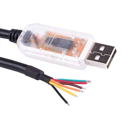 USB auf RS485 Level Serial UART Konverterkabel FTDI Chipsatz 6-Wege Abisoliertes Kabel USB-RS485-WE-1800-BT von Suamdoen