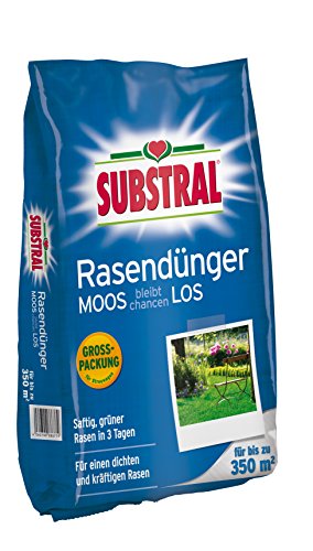 Substral Rasendünger MOOS bleibt chancenLOS,schnelle Lückenschließung, mit Extra Eisen, für 350 m²- 10,5 kg von Substral