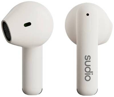 Sudio A1 In Ear Headset Bluetooth® Stereo Weiß Headset, Ladecase, Touch-Steuerung von Sudio