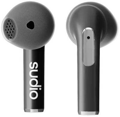 Sudio N2 In Ear Headset Bluetooth® Stereo Schwarz Headset, Ladecase, Touch-Steuerung von Sudio