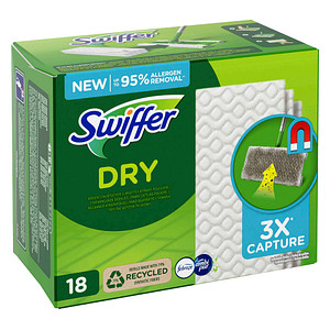 Swiffer DRY Staubfangtücher Mikrofaser, 18 Tücher von Swiffer