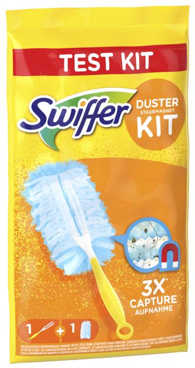 Swiffer Staubmagnet Starter-Set, 1 Handgriff + 1 Tuch von Swiffer