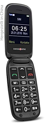 swisstone BBM 625 GSM-Mobiltelefon (6 cm (2,4 Zoll) Farbdisplay und zusätzlichem Außendisplay, mit großem beleuchteten, Kamera/Bluetooth/Notruftaste/Micro-SD), rot von Swisstone