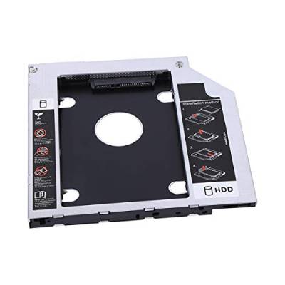 Syrisora ​​9,5 Mm Aluminium SATA HDD SSD Gehäuse Festplattenschacht Caddy Optischer DVD-Adapter für Laptop von Syrisora