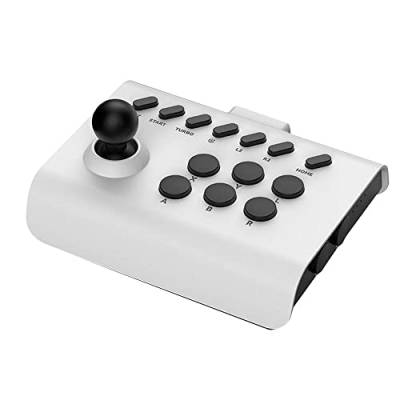 Szaerfa Arcade-Kampfstab Spiel Joystick Controller für Nintendo Switch für PS4 PS3 Xbox - Ultimative Pandora Box PC Android IOS Mobiltelefon (weiß schwarz) von Szaerfa