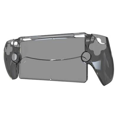 Szaerfa Transparente Schutzhülle für Sony Playstation Portal,Transparente Grip-Controller-Schale für Spielkonsole,Schock-Absorption Anti-Scratch (Transparent schwarz) von Szaerfa