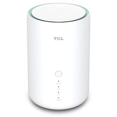 TCL LinkHub - HH130VM Home Station Router 4G, LTE (CAT 12/13), Dual Band, Gigabit, Unterstützung SIM-Karte, 3CA Standard, WiFi AC, Hotspot für bis zu 64 Benutzer, Weiß [Italien] von TCL