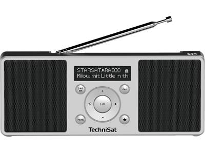TECHNISAT DIGITRADIO 1 S Portables DAB+/UKW-Stereoradio mit integriertem Akku, Digitalradio, DAB+, FM, AM, Schwarz/Silber von TECHNISAT