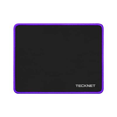 TECKNET Mauspad, 28 x 21 cm Gaming Mousepad mit Wasserdicht und Rutschfester Gummi für PC-Büro, Arbeit, Gaming, Studium, Laptop, Computer, Zuhause-Lila von TECKNET