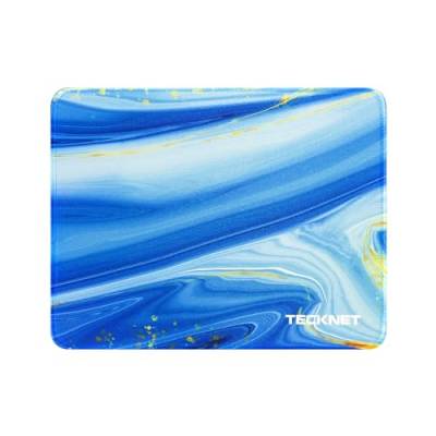 TECKNET Mauspad, 28 x 21 cm Gaming Mousepad mit Wasserdicht und Rutschfester Gummi für PC-Büro, Arbeit, Gaming, Studium, Laptop, Computer, Zuhause-Rot von TECKNET