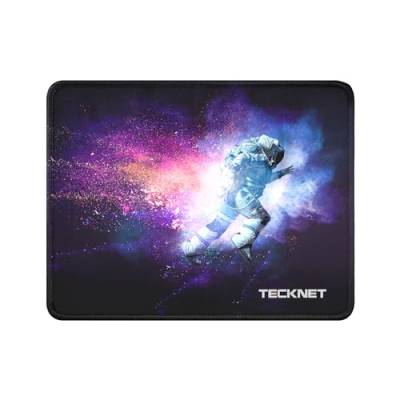 TECKNET Mauspad, 28 x 21 cm Gaming Mousepad mit Wasserdicht und Rutschfester Gummi für PC-Büro, Arbeit, Gaming, Studium, Laptop, Computer, Zuhause-Rot von TECKNET