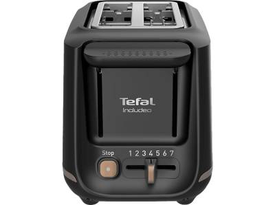 TEFAL TT5338 Includeo Toaster Schwarz (850 Watt, Schlitze: 2) von TEFAL
