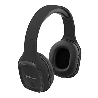 TELLUR Pulse Bluetooth Kopfhörer Over Ear, BT5.0, Integriertes Mikrofon für Freisprechanrufe, HD Hi-Fi Sound, 40mm Treiber mit Bassverstärkung, Leichtes Design und Weiche Ohrpolster von TELLUR