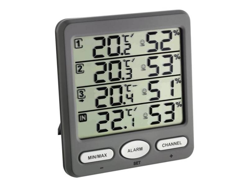TFA® Wetterstation Klima Monitor 30.3054.10 anthrazit von TFA®