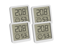 TFA-Dostmann 30.5053.02.04, Elektronisches Umgebungsthermometer, Indoor, Digital, Weiß, Kunststoff, Quadratisch von TFA-Dostmann