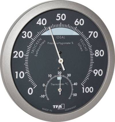 TFA Dostmann 45.2043.51 Thermo-/Hygrometer Anthrazit, Silber von TFA Dostmann