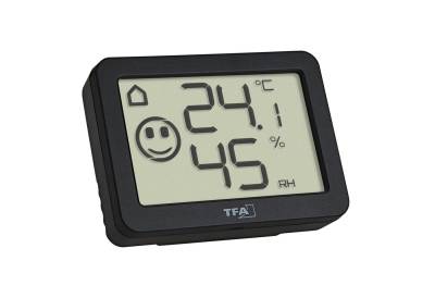 TFA Dostmann Digitales Thermo-Hygrometer, schwarz Wetterstation von TFA Dostmann