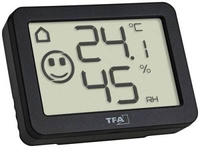TFA Dostmann Thermo-/Hygrometer Schwarz von TFA Dostmann