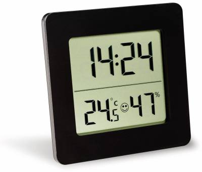 TFA Digitales Thermo-Hygrometer 30.5038.01, schwarz von TFA