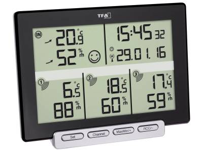 TFA Funk-Thermometer-/Hygrometer Multi-Sens, 30.3057.01 von TFA