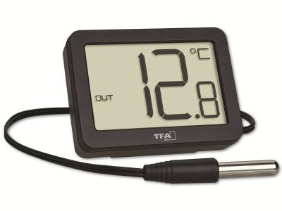 TFA Innen-/Außenthermometer 30.1066.01, Außensensor mit Kabel, digital von TFA