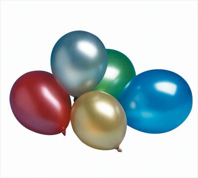 Metallic Luftballons bunt 9er Pack von TIB Heyne