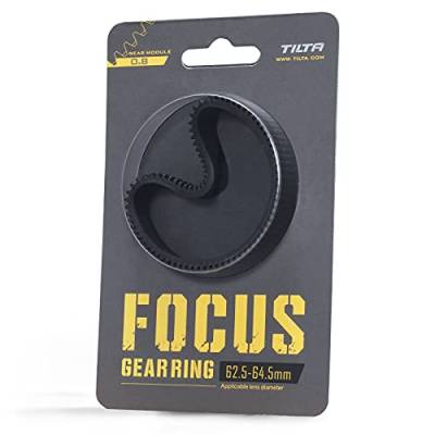 TILTA Seamless Lens Focus Gear Ring φ62,5-64,5 mm für Tilta Mini Follow Focus Nucleus Nano DSLR Camera, 360 ° Drehfokus Gear Video Kamera Objektiv Zubehör TA-FGR-6264 von TILTAING