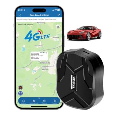 TKMARS TK905B 4G GPS Gerät, Diebstahlschutz Mehrere Alarme Tracker mit Echtzeit Ortung, 10000mah-Akku, Magnetisch, Funktioniert über SMS/APP/Webplattform ohne ABO, Geeignet Für Auto/LKW/Fuhrpark von TKMARS