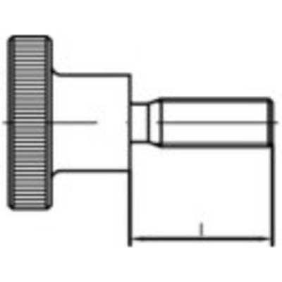 TOOLCRAFT 107498 Rändelschrauben M4 30mm DIN 464 Stahl 50St. von TOOLCRAFT