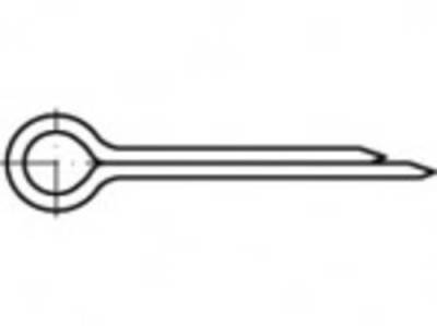 TOOLCRAFT ISO 1234 Stahl galvanisch verzinkt Splinte Abmessung: 4 x 80 80mm 500St. von TOOLCRAFT