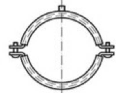 TOOLCRAFT TO-5417223 Rohrschellen ~DIN 4109 Stahl + Dämmeinlage galvanisch verzinkt Schraubrohrsche von TOOLCRAFT