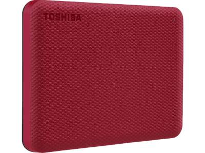 TOSHIBA Canvio Advance Festplatte, 1 TB HDD, 2,5 Zoll, extern, Rot von TOSHIBA