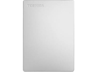 TOSHIBA Canvio Slim (2018) Festplatte, 1 TB HDD, 2,5 Zoll, extern, Silber von TOSHIBA