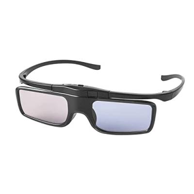 RF 3D Brille, Active Shutter RF 3D Brille wiederaufladbar Geeignet für RF 3D TV Projektoren, RF 3D Brille 1er-Pack von TOUMEI