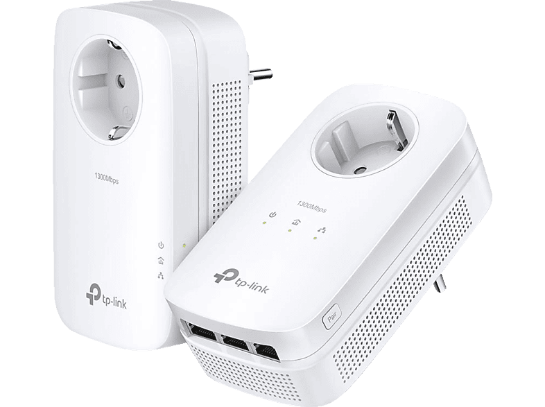 TP-LINK TL-PA8033P AV1300-Gigabit-Powerline mit Steckdose Adapter Kit von TP-LINK