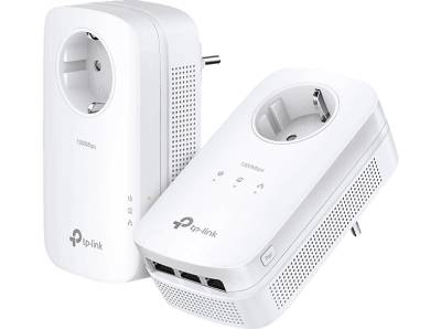 TP-LINK TL-PA8033P AV1300-Gigabit-Powerline mit Steckdose Adapter Kit von TP-LINK