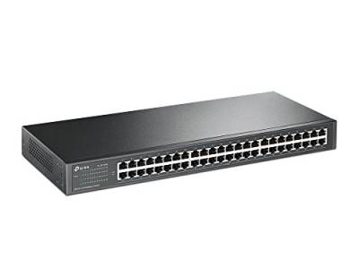 TP-Link TL-SF1048 Rackmount Fast Ethernet Netzwek Switch (48x 10/100Mbit/s Ports, Metallgehäuse, Plug&Play, Lifetime warranty) von TP-Link