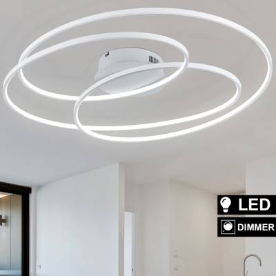 LED Deckenleuchte, Ring Design, dimmbar, 80 cm, GALE von TRIO