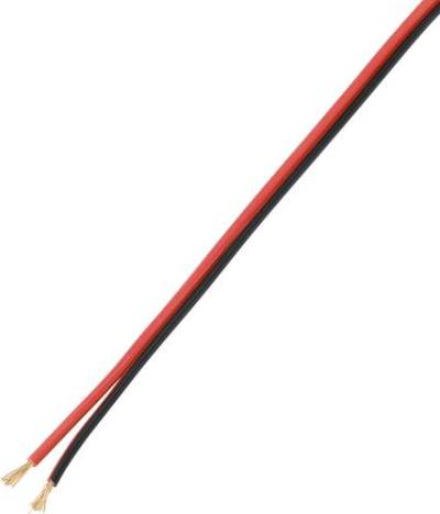 TRU COMPONENTS TC-9202504 Lautsprecherkabel 2 x 0.75mm² Schwarz-Rot 100m von TRU Components