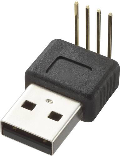 TRU COMPONENTS USB-Steckverbinder Printmontage Stecker, gewinkelt Typ A 90° USB-Stecker Typ A, 90° von TRU Components
