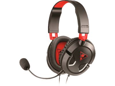 TURTLE BEACH Recon 50 Stereo Headset Schwarz/Rot, Over-ear Schwarz/Rot von TURTLE BEACH