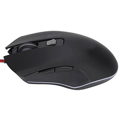 Tangxi Kabelgebundene Gaming-Maus, USB Kabelgebundene Computermaus, 1600DPI 4 Einstellbare Stufen,6‑Tasten,Buntes Atemlicht, für Laptop PC Desktop Notebook – Schwarz von Tangxi