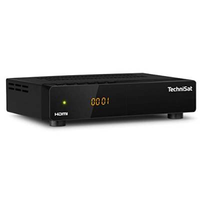 TechniSat HD-S 261 - kompakter digital HD Satelliten Receiver (Sat DVB-S/S2, HDTV, HDMI, USB Mediaplayer, vorinstallierte Programmliste, Sleeptimer, Nahbedienung am Gerät, Fernbedienung) schwarz von TechniSat