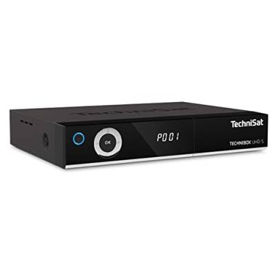 TechniSat TECHNIBOX UHD S – 4K Sat Receiver mit Twin Tuner (DVB-S/DVB-S2, ISIO-Internetfunktion, App Steuerung, PVR Aufnahmefunktion, WLAN, LAN, CI+, USB) schwarz von TechniSat