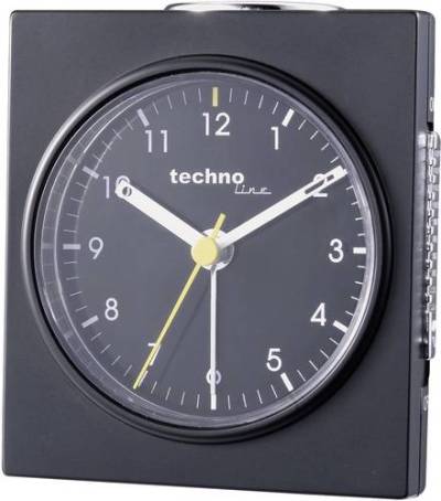 Techno Line Model Q schwarz Quarz Wecker Schwarz (matt) Alarmzeiten 1 von Techno Line