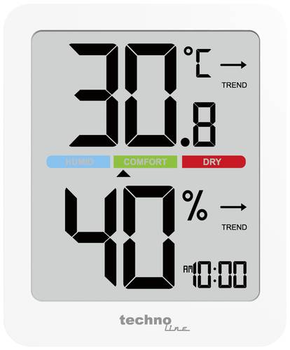 Techno Line Thermo-/Hygrometer Weiß von Techno Line