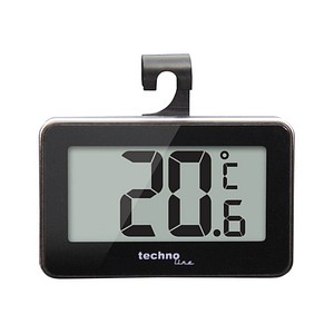 TechnoLine® WS 7012 Gefrier- & Kühlschrankthermometer schwarz von TechnoLine®